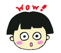 short person and dog  english version sticker #10779608