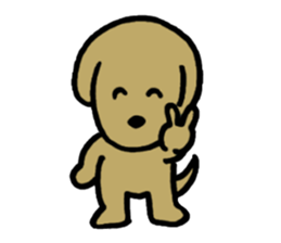 short person and dog  english version sticker #10779609