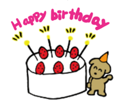 short person and dog  english version sticker #10779612