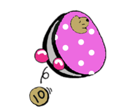 short person and dog  english version sticker #10779613