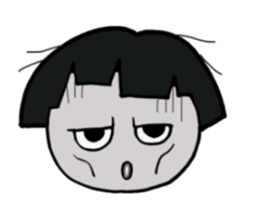 short person and dog  english version sticker #10779617