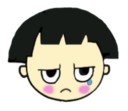 short person and dog  english version sticker #10779625