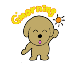 short person and dog  english version sticker #10779627