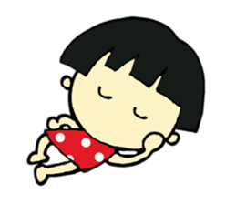 short person and dog  english version sticker #10779628