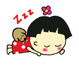 short person and dog  english version sticker #10779629