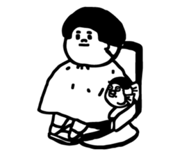 The daily life for JIE,TAI and  DU,ZI sticker #10779754