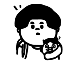 The daily life for JIE,TAI and  DU,ZI sticker #10779756