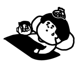 The daily life for JIE,TAI and  DU,ZI sticker #10779759