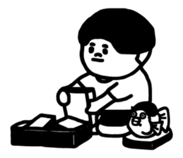 The daily life for JIE,TAI and  DU,ZI sticker #10779765