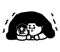 The daily life for JIE,TAI and  DU,ZI sticker #10779788