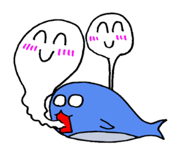 Sadowara-Whale sticker #10780494