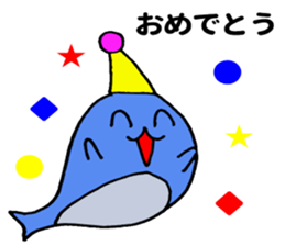 Sadowara-Whale sticker #10780496