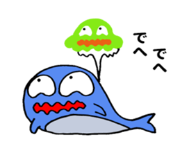 Sadowara-Whale sticker #10780497