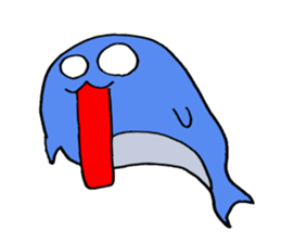 Sadowara-Whale sticker #10780505