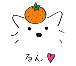 A White Dog, "Mikan" sticker #10781432