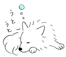 A White Dog, "Mikan" sticker #10781448