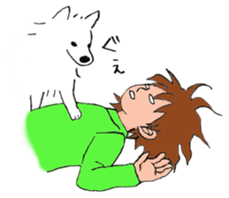 A White Dog, "Mikan" sticker #10781470