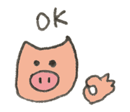 Pig's name is Sato sticker #10781535