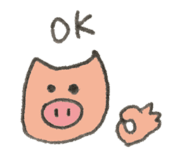 Pig's name is Sato sticker #10781535