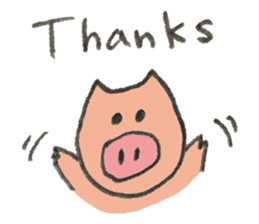 Pig's name is Sato sticker #10781540