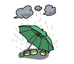 Green soybeans  frog sticker #10781643