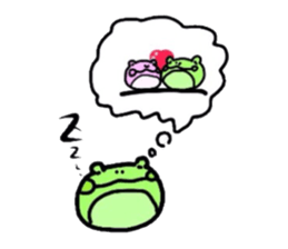 Green soybeans  frog sticker #10781649