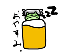 Green soybeans  frog sticker #10781666