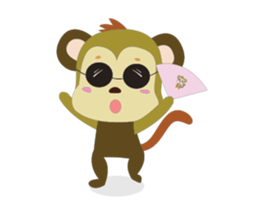 Funny Little Monkeys sticker #10781793
