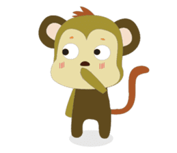 Funny Little Monkeys sticker #10781796