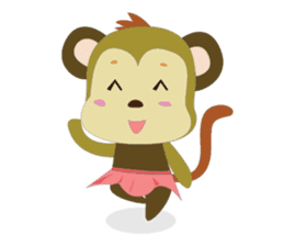 Funny Little Monkeys sticker #10781799