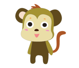 Funny Little Monkeys sticker #10781807