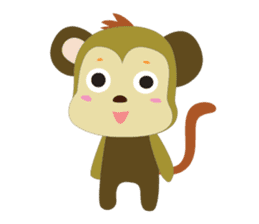 Funny Little Monkeys sticker #10781807