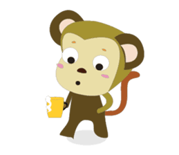 Funny Little Monkeys sticker #10781808