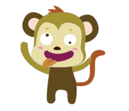 Funny Little Monkeys sticker #10781814