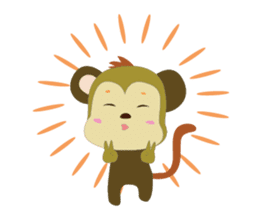Funny Little Monkeys sticker #10781817