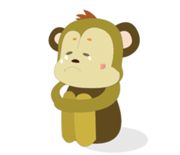 Funny Little Monkeys sticker #10781823