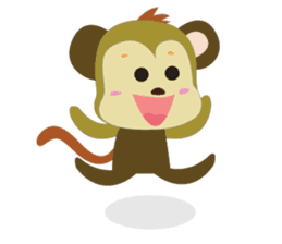 Funny Little Monkeys sticker #10781824