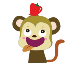 Funny Little Monkeys sticker #10781826