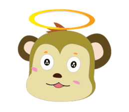 Funny Little Monkeys sticker #10781828
