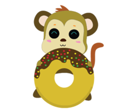 Funny Little Monkeys sticker #10781829