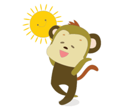 Funny Little Monkeys sticker #10781831