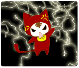 cap cat sticker #10781924