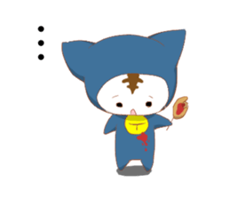 cap cat sticker #10781931