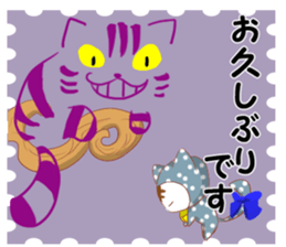 cap cat sticker #10781932