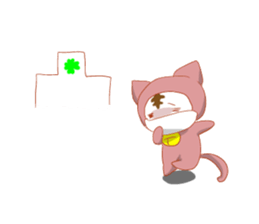 cap cat sticker #10781933