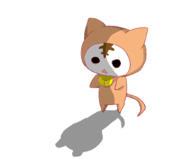 cap cat sticker #10781949