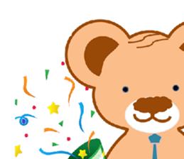 Salaryman uncle bear sticker #10782224
