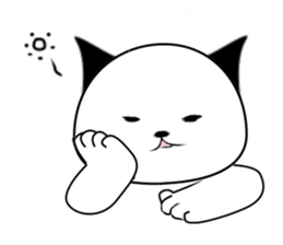 Everyday never Nante of the phrase cat sticker #10783146