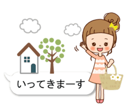 Balloon of the line talking sticker #10783157