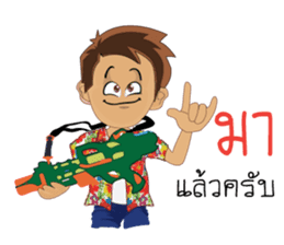 Songkran day sticker #10784046